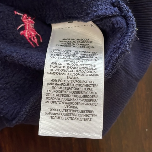 Polo Ralph Lauren Girls All Over Multicolor Pony Fleece Sweatshirt Size … - Picture 7 of 16